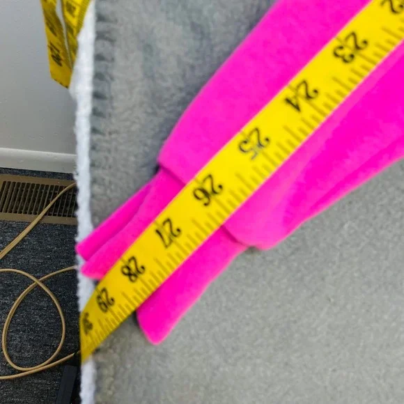 Barbie Hot Pink Graphic Hoodie Stars‎ Logo Full Zip Size S Moviecore Y2K - Picture 7 of 8